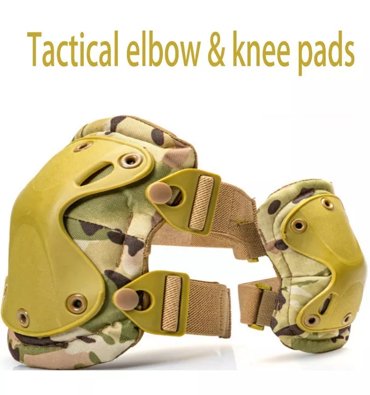 Outdoor Tactical Combat Knee Elbow Protective Pads Guard Set