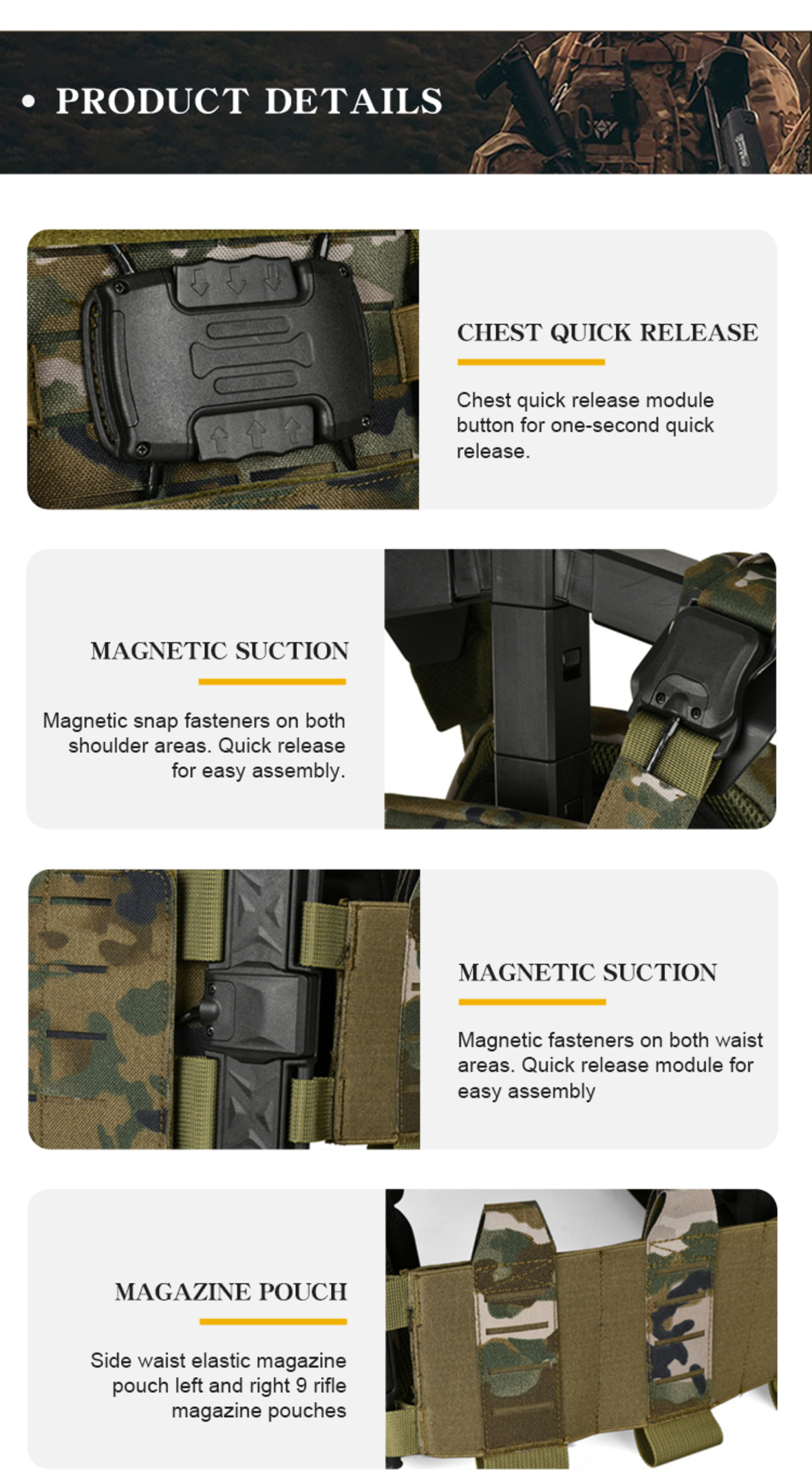 Type 21 individual tactical vest