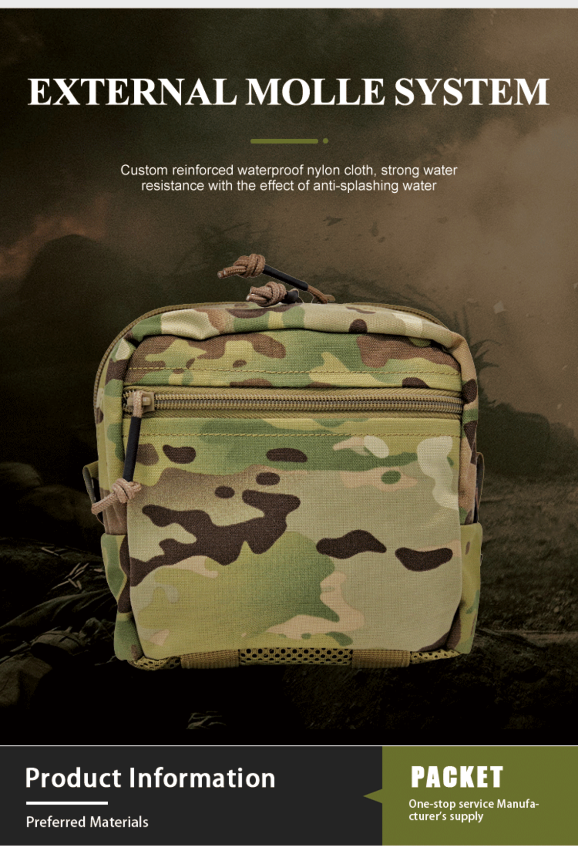 Camouflage Small Bags with Various Patterns