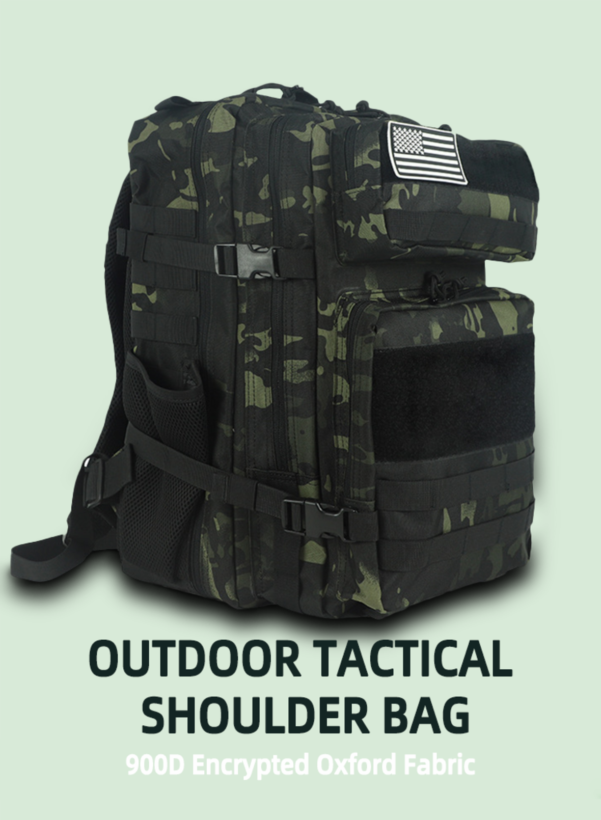 Encrypted Oxford Fabric Tactical Backpack