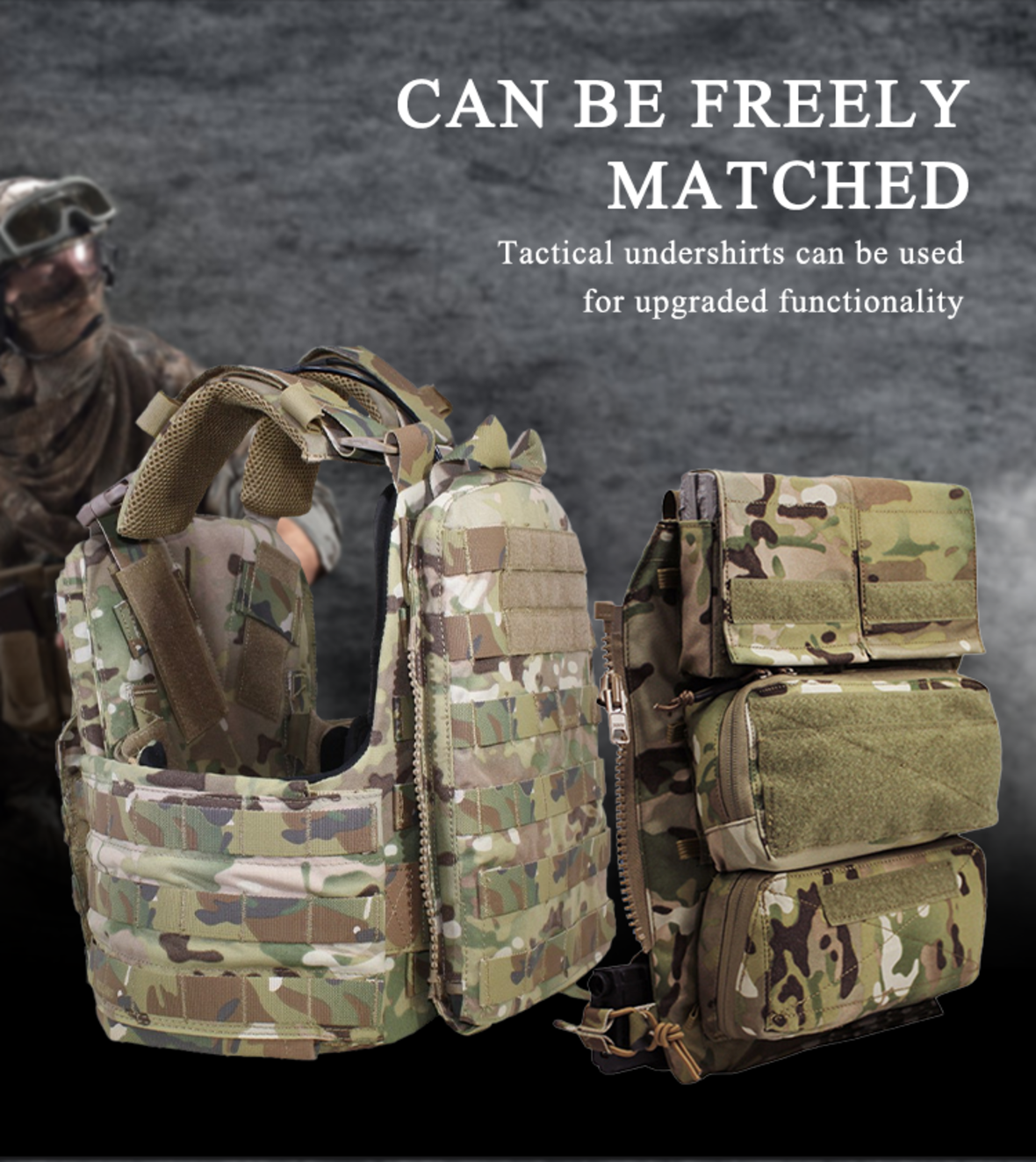 TAC Tactical Accessories Vest Camouflage Bag