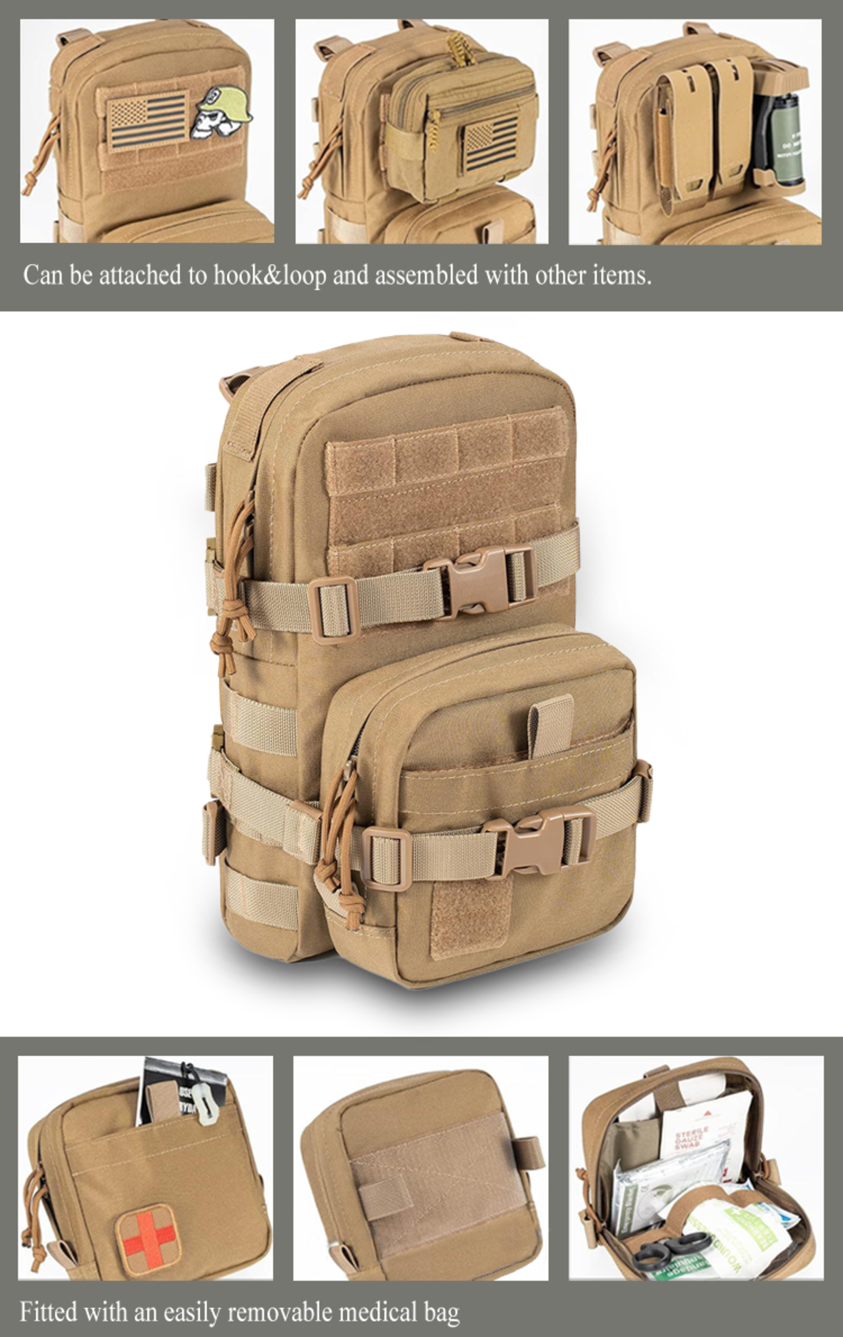 MOLLE accessories tactical storage bag