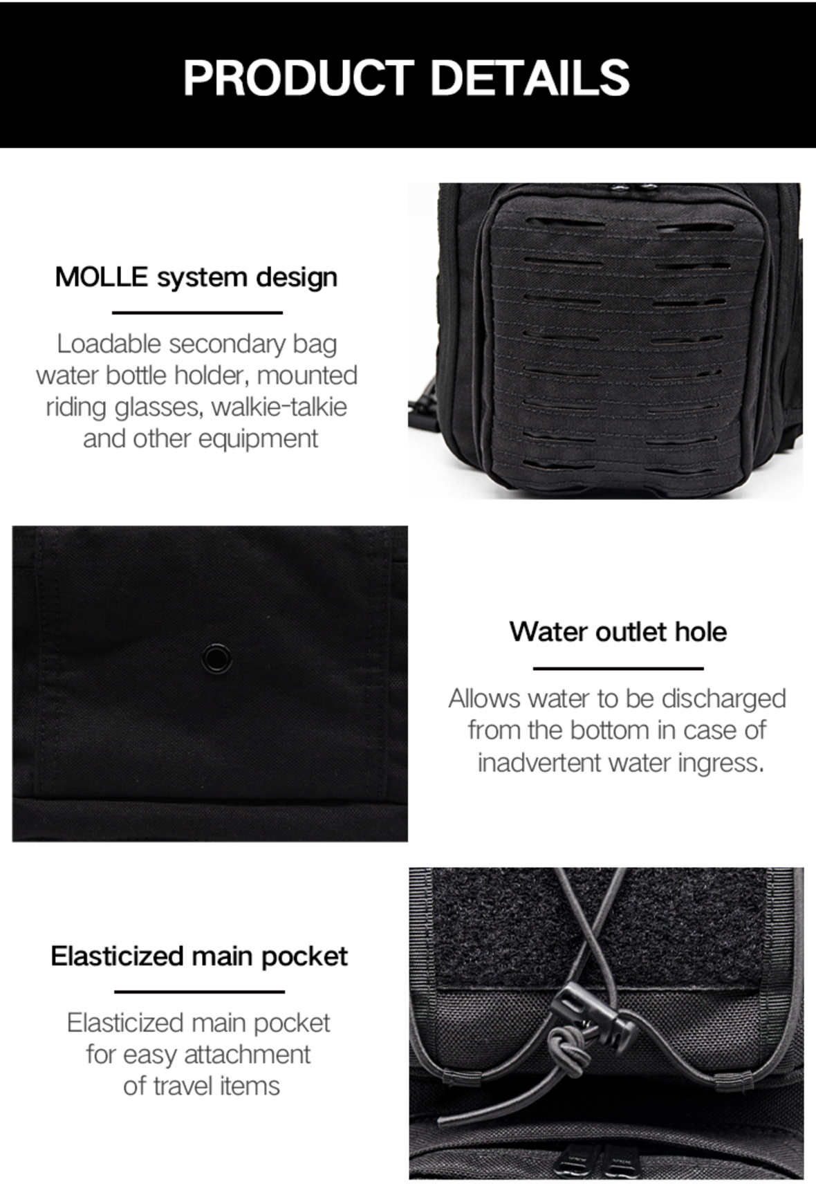 Multifunctional Tactical Crossbody Bag