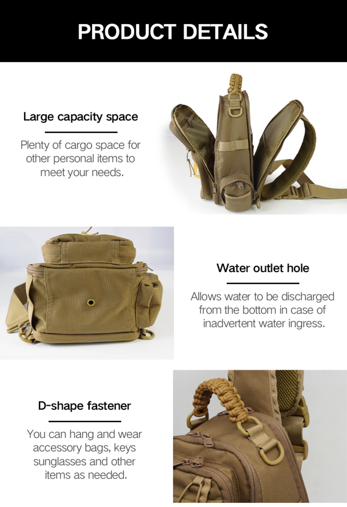 Outdoor Military Crossbody Bag