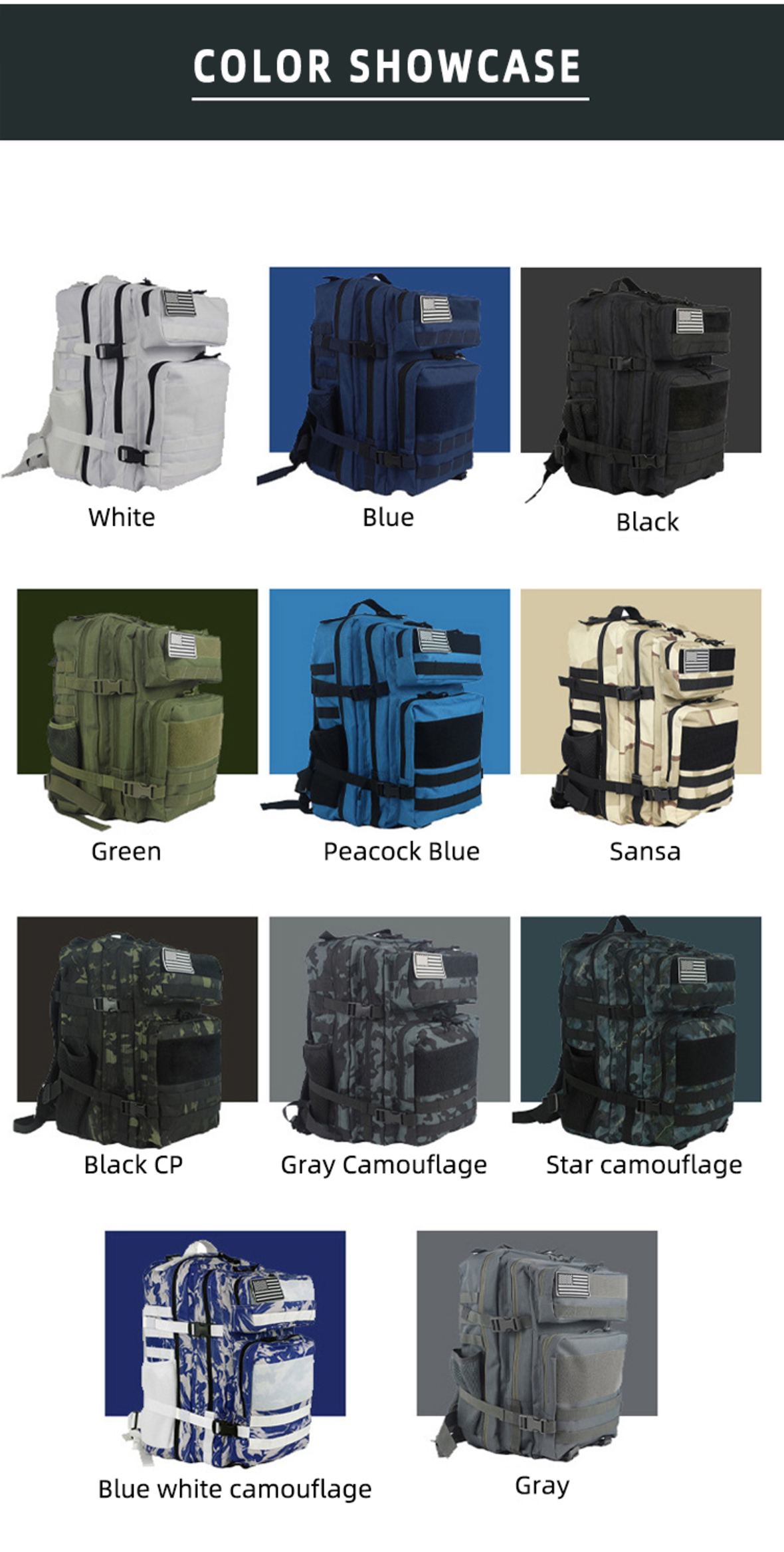 Encrypted Oxford Fabric Tactical Backpack