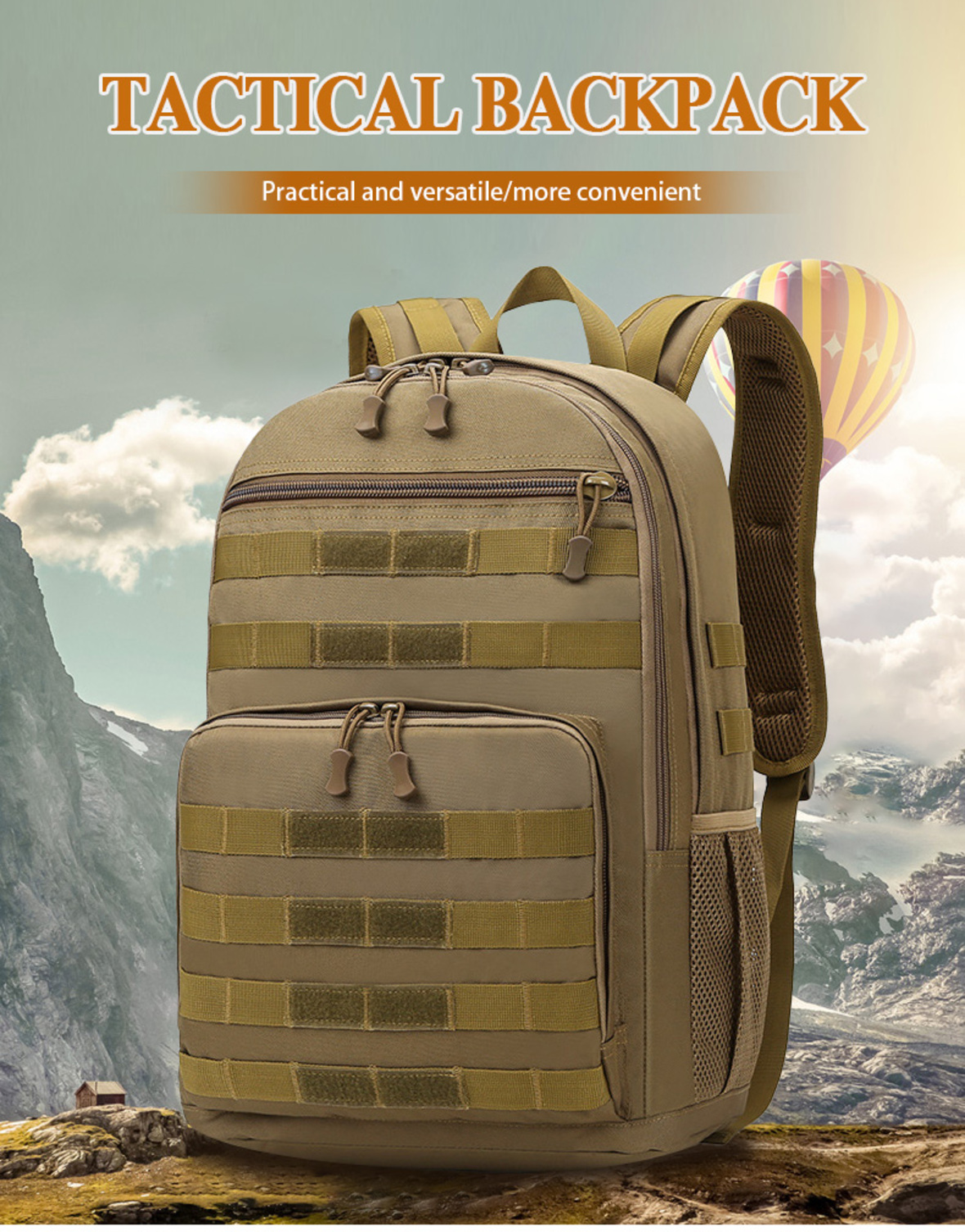 Outdoor hiking tactical backpack