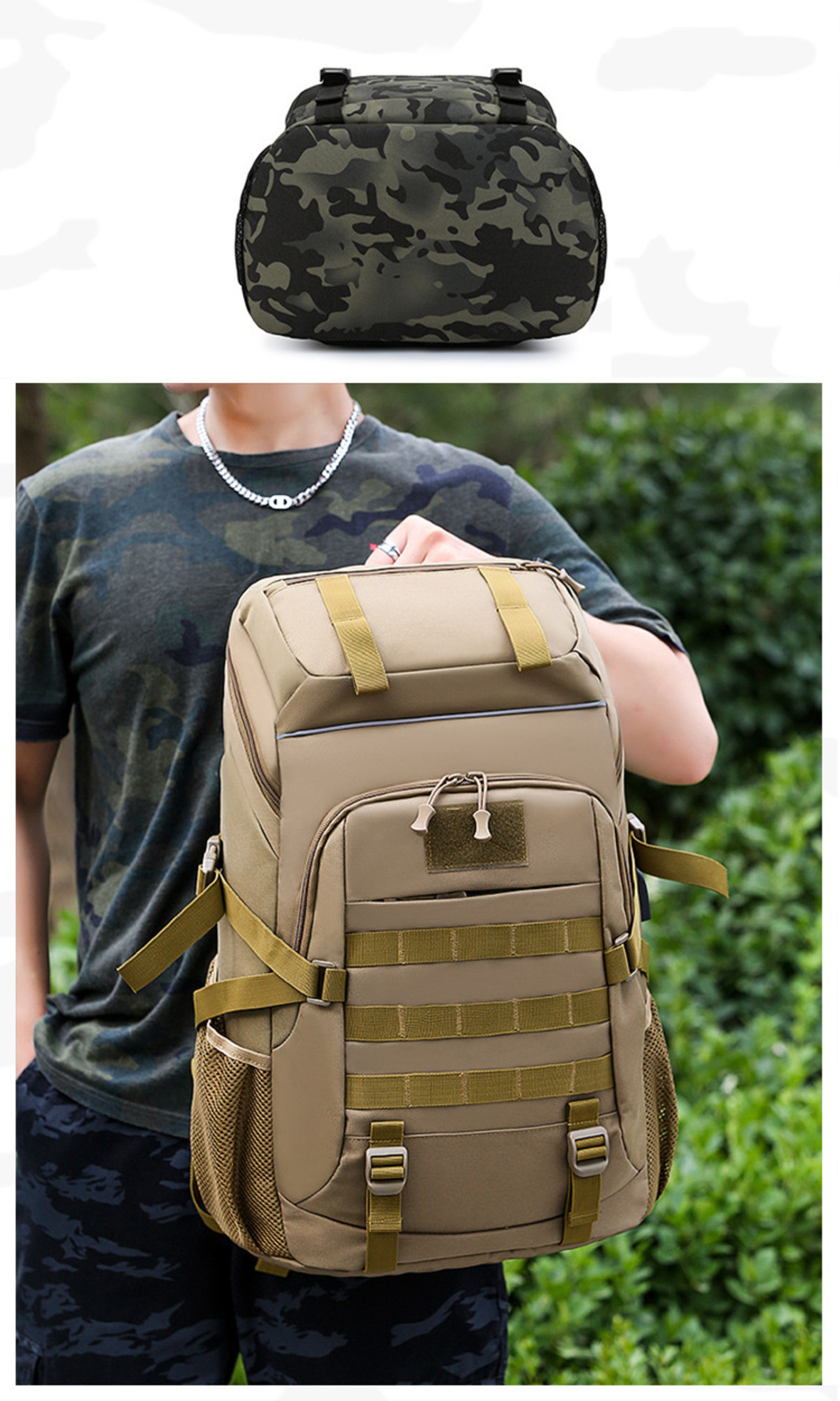 Travel backpack with USB port