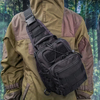 High-end Multifunctional Black Tactical Crossbody Bag