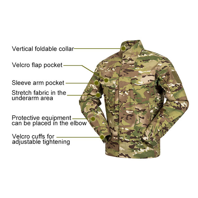 Camouflage AK uniform three-piece set