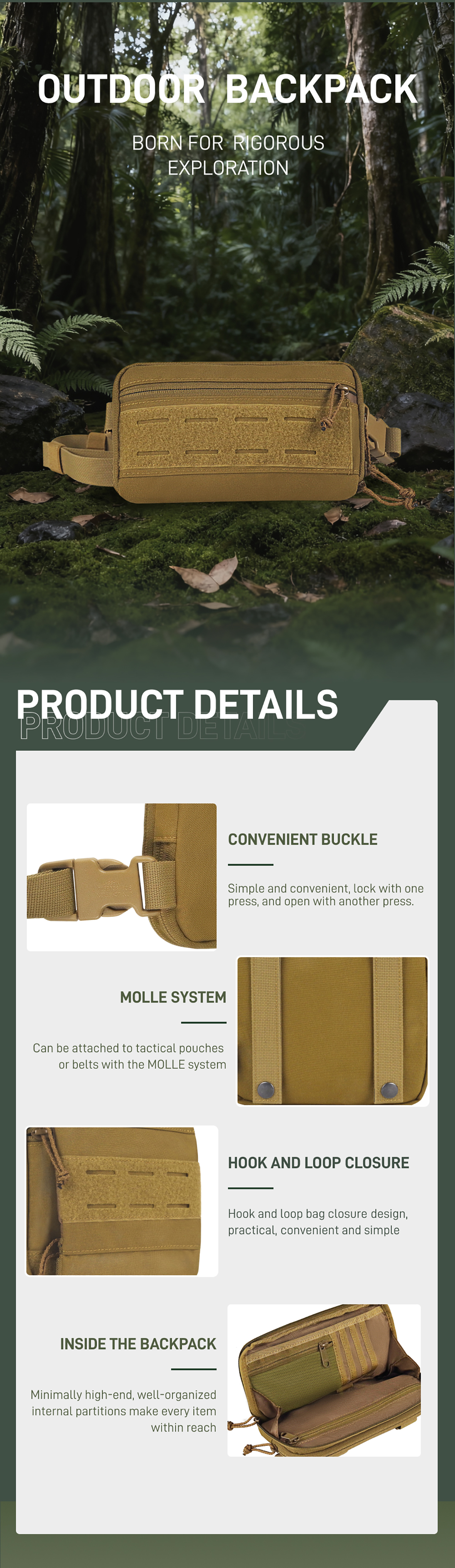 Multi-functional Tactical MOLLE Waist Pack