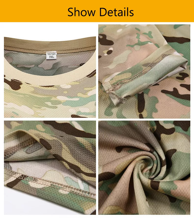 Camo Tactical T-shirts Uniform