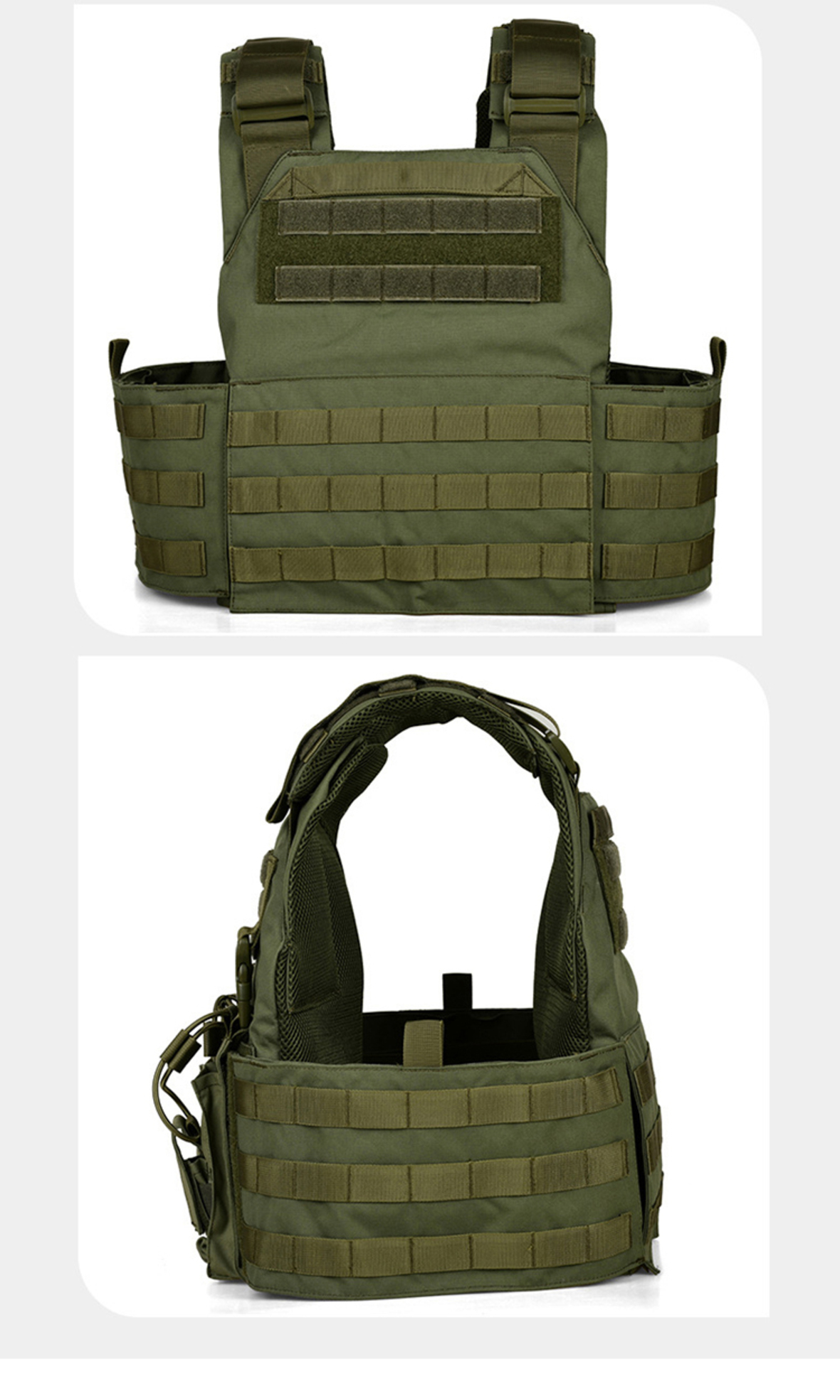 Customized nylon military green tactical vest