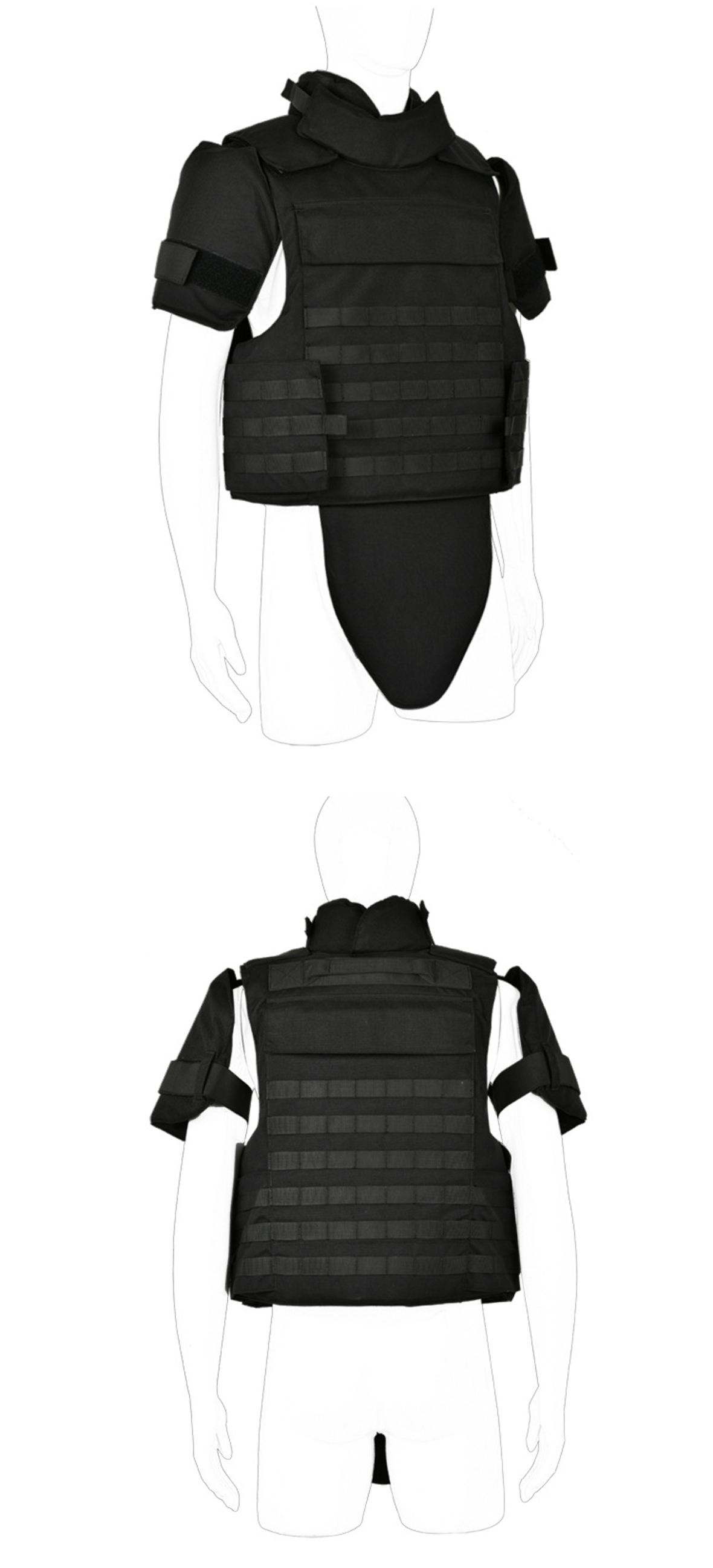 A3 PE full protection bulletproof tactical vest