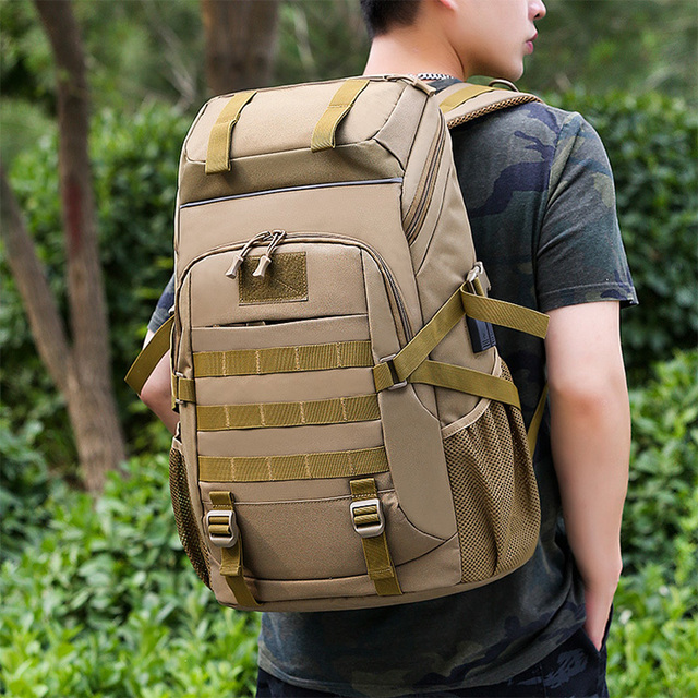 Travel backpack with USB port