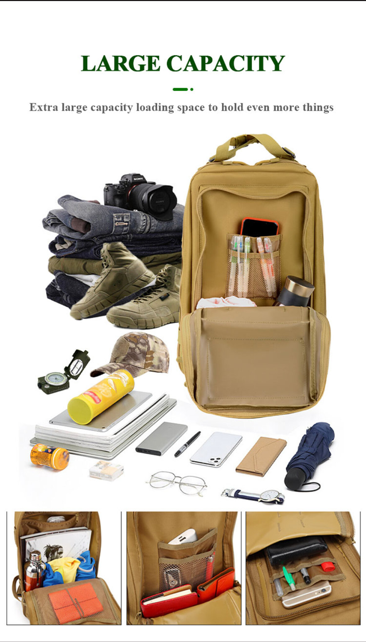 Outdoor travel tactical backpack